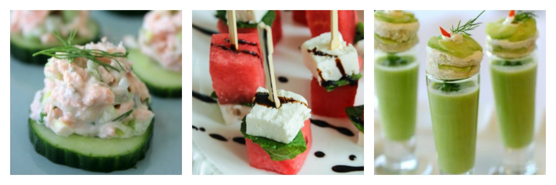 Cold Hors D'oeuvres for summer weddings 